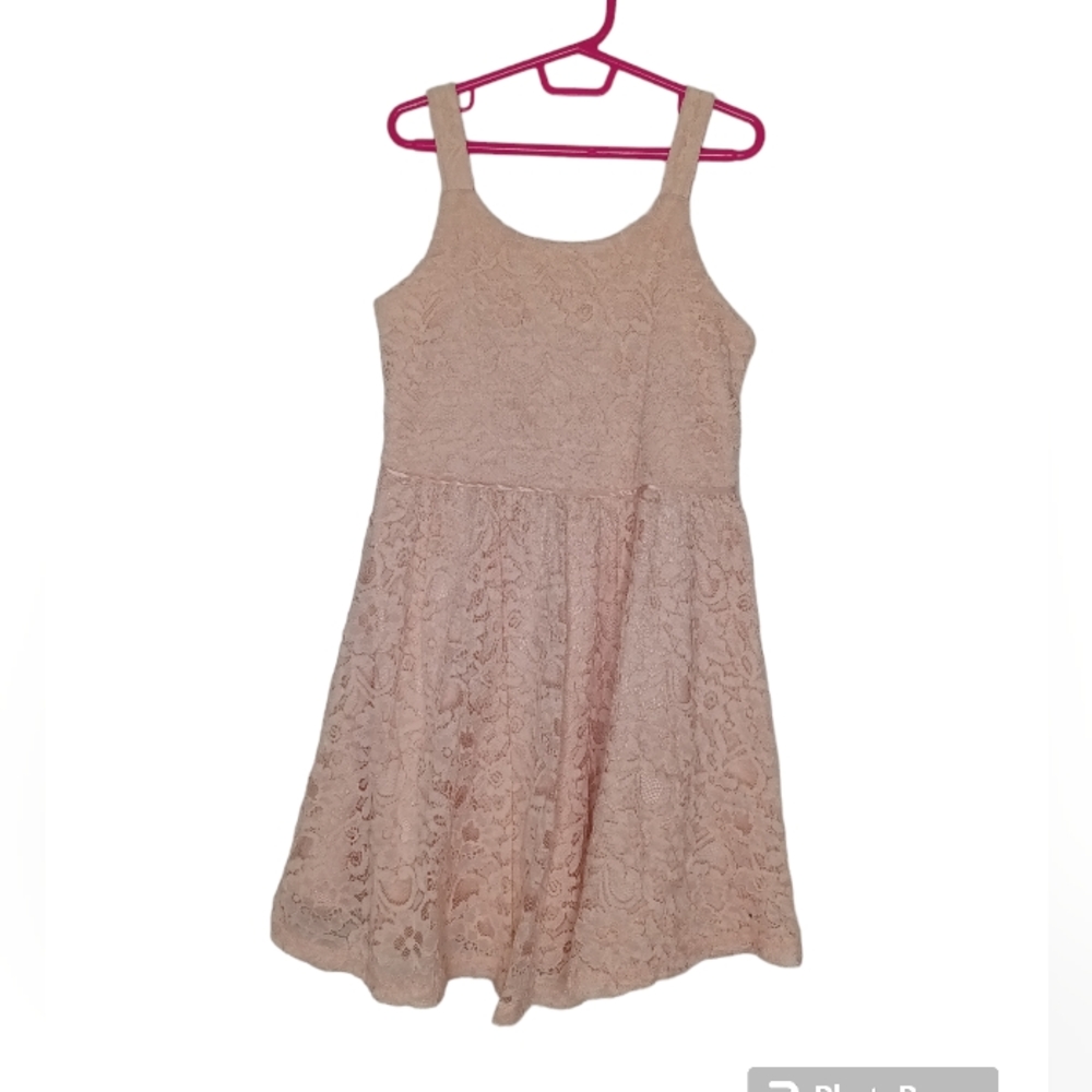 Zenzi Sleeveless Lace Floral Dress
